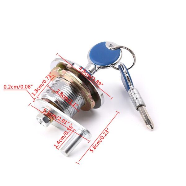 Super Security Safe Deposit Box Anti-theft Lock With Encryption Keys Copper Cylinder - Image 3