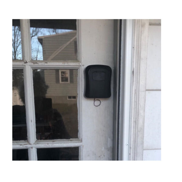 Key lock box wall-mounted plastic key safe weatherproof 4 combination key storage lock box for indoor and outdoor use - Image 2