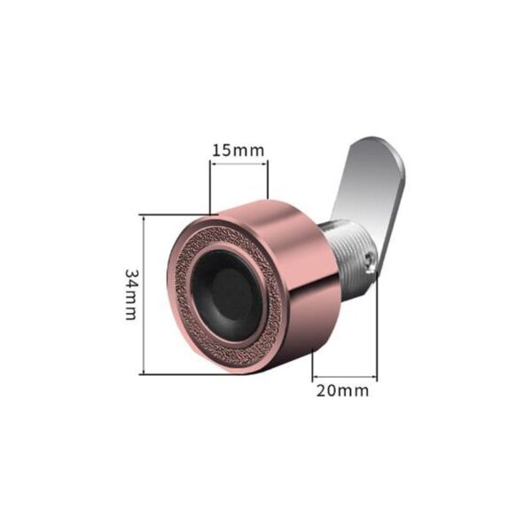 Zinc Alloy Smart Fingerprint Lock Drawer Lock Wardrobe Cabinet Lock Electronic Lock Office Fingerprints - Image 3