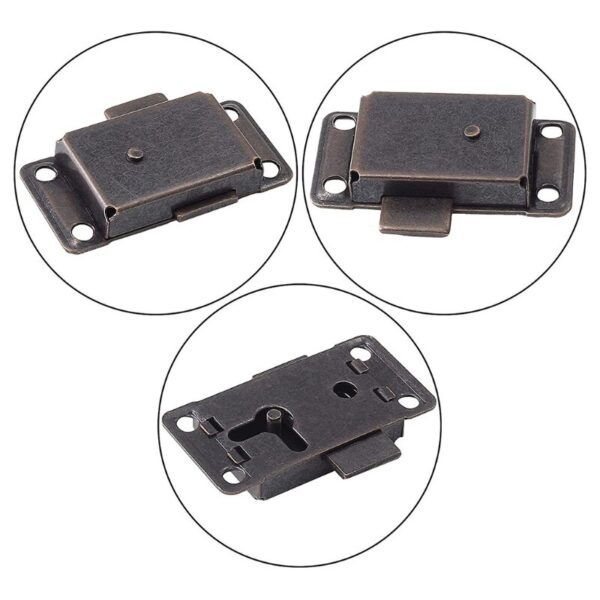 Decorative Furniture Locks Antique Iron Drawer Locks with Key Jewelry Wooden Box Latch Vintage Furniture Hardware - Image 3