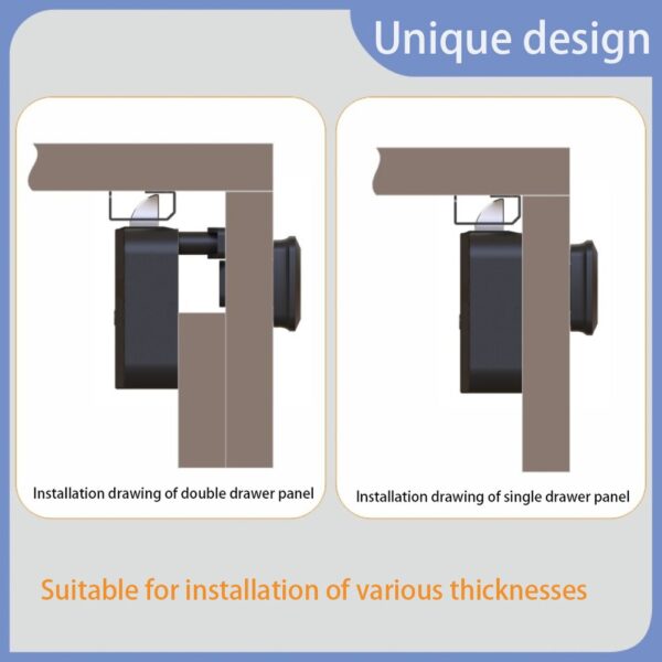 Fingerprint Lock Smart Cabinet Locks Biometric Keyless Furniture Drawer Cabinet Wardrobe Fingerprint Locks For Drawer Cabinet - Image 5
