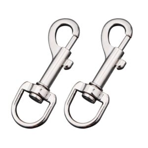 Eye Bolt Zinc Alloy Dog Rustproof Buckle Swivel Snap Hook Replacement Parts Hardware Single Ended Marine Pet Leashes Sports x 50pcs