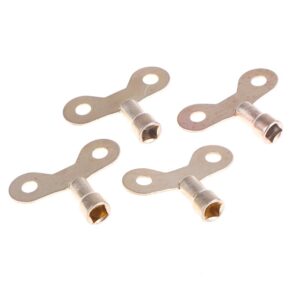 Key For Water Tap Solid Brass Special Lock New Radiator Plumbing Bleed Key Square Socket Hole Water Tap Faucet Key
