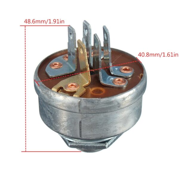 5 Pins Durable Ignition Starter Switch Tools Tractor Mower Use Lightweight With Key Portable Universal - Image 5