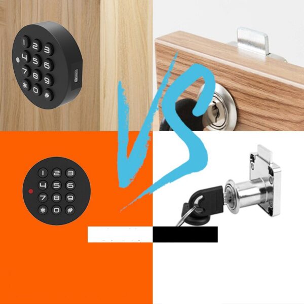 Password Lock Drawer Smart Door Lock Anti-theif Mini Code Locker Wardrobe Gym Cabinet Electronic File Lock USB Backup Key - Image 6