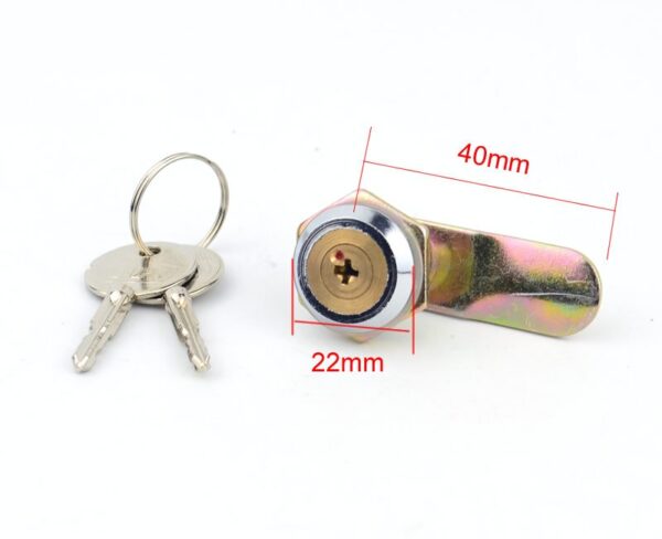 cabinet cam locks, Cross copper cylinder,for Distribution box,tin trunk,office file , Industrial lock - Image 5