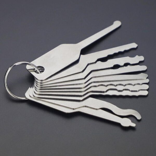 10pcs Universal 10 In 1 Metal Key  Chain Stable Wear-resistant High Reliability Key Replacement Auto Car Accessories Parts hot - Image 4