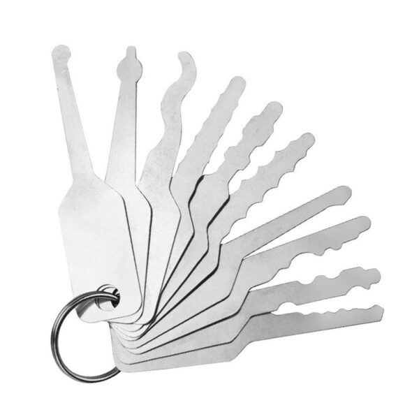 10pcs Universal 10 In 1 Metal Key  Chain Stable Wear-resistant High Reliability Key Replacement Auto Car Accessories Parts hot
