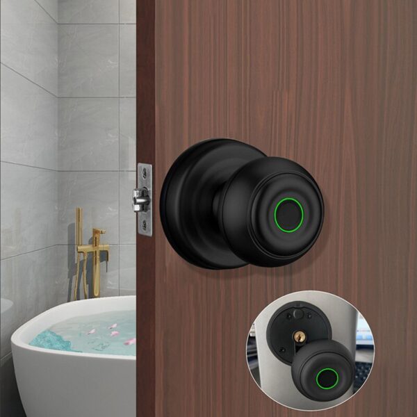 Smart Door knob, Fingerprint Door Lock Smart Lock Biometric Door Lock Fingerprint Door knob with App Control, Great for Bedrooms,Cloakroom,Apartments Offices,Hotels - Image 3