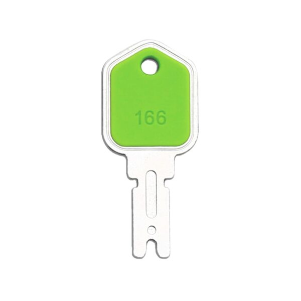 Redesign Plastic Head 166 Forklift Key Replacement for CAT Clark Generic Gradall Daewo Ingersoll-Rand Mustang Crown Yale Hyster Komatsu & More #10P