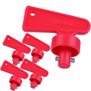 Battery Isolator Switch Spare Keys, for Power Kill Cut Off Switch Car Van Boat Marine Yacht Electric Vehicle #CF-RB