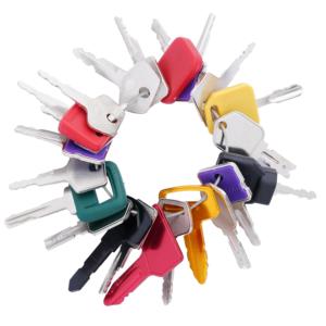 22 PCS Construction Keys for JCB S450 Takeuchi H806 Bobcat D250 Hyster 166