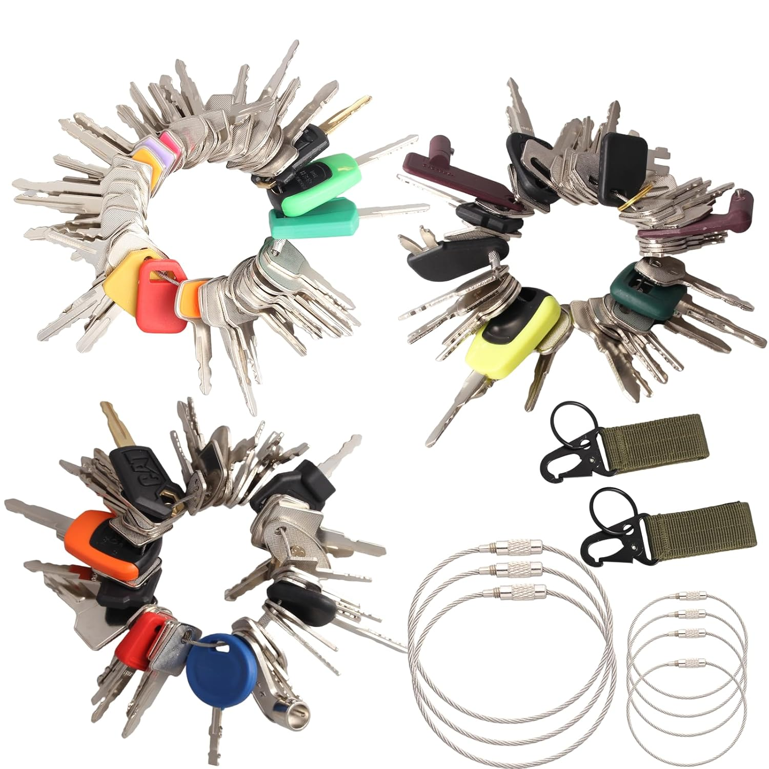128 PCS Heavy Equipment Keys Master Set